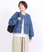 INDIGO 裏毛&ピグメントダイ　ブルゾン